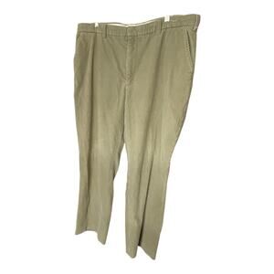 Orvis Men's 40 Corduroy Chino Pants Beige Tan Classic Office Casual 100% Cotton